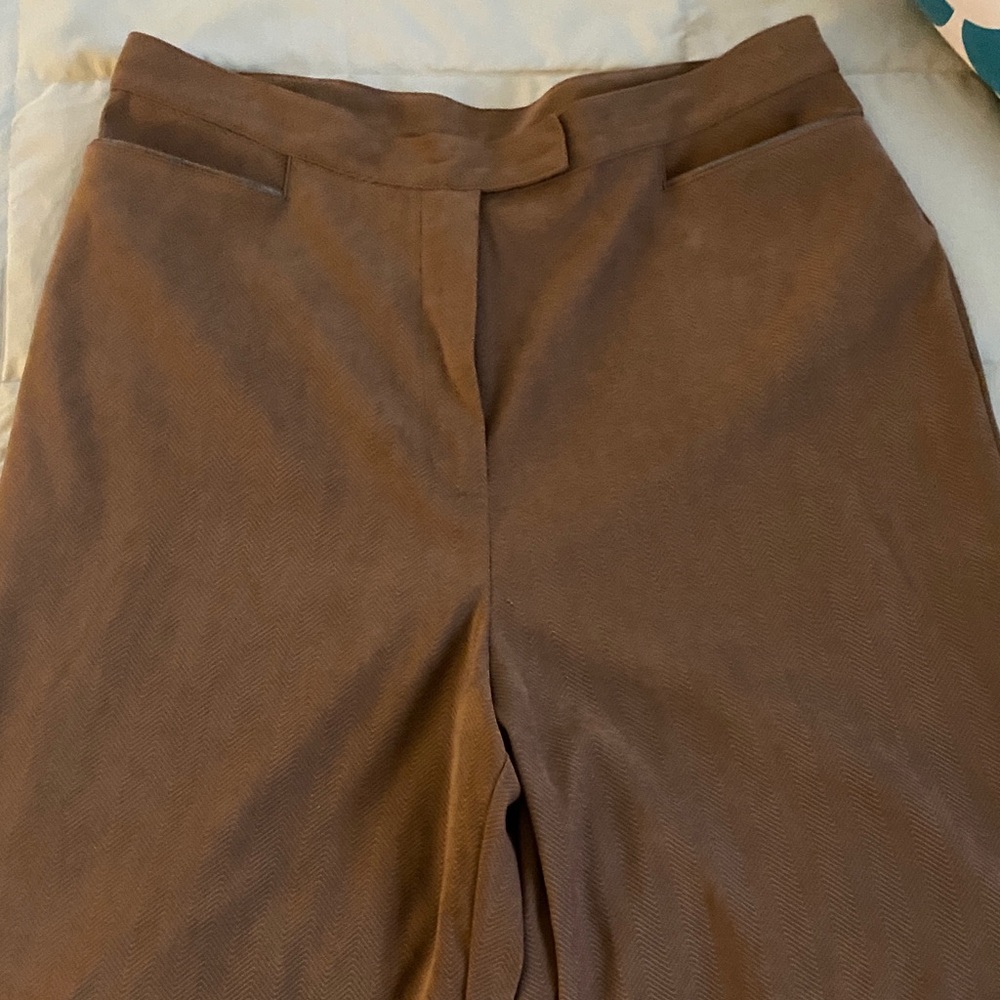 Norton McNaughton womens slacks . Brown size 14 . Lined